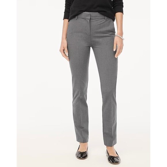 J.CREW Slim Fit Full Length Trouser Dress Pant 8P Heather Gray NWT B65 - Picture 1 of 6